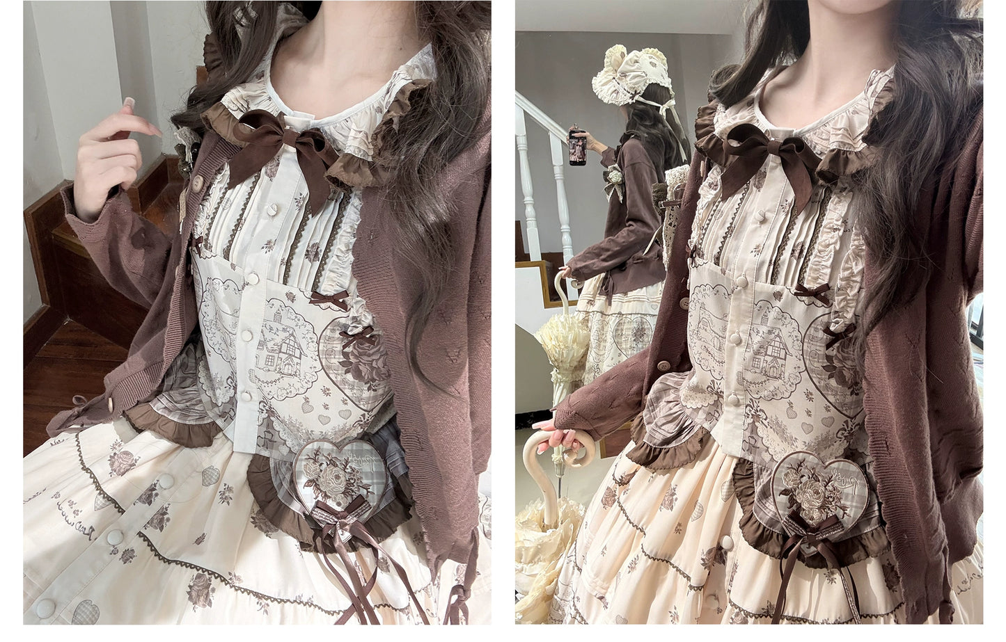 【受注予約2/12まで】Sepia Rose Town カーディガン