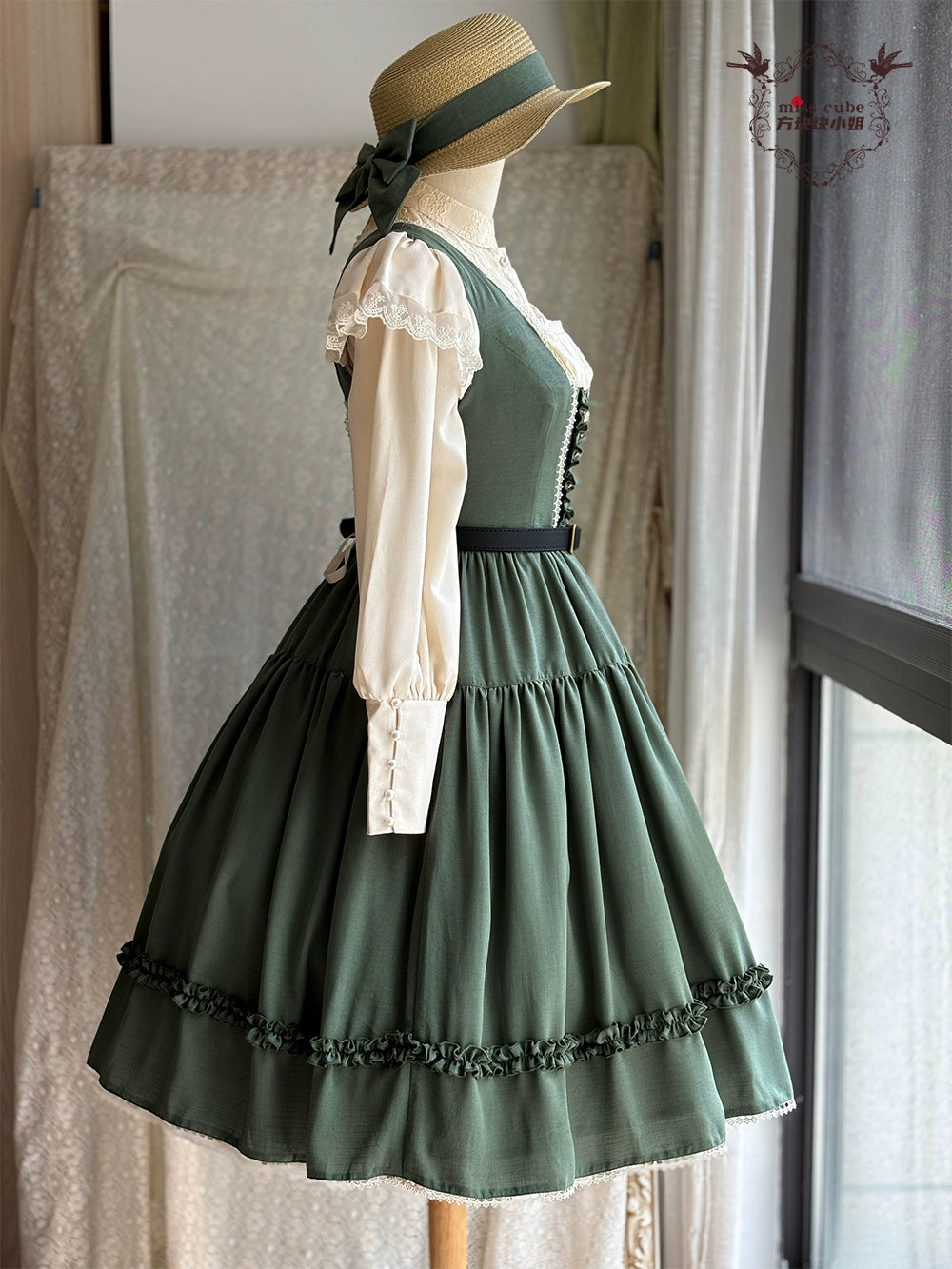 【予約販売】Sketch Wild Rose ジャンパースカート 無地タイプ