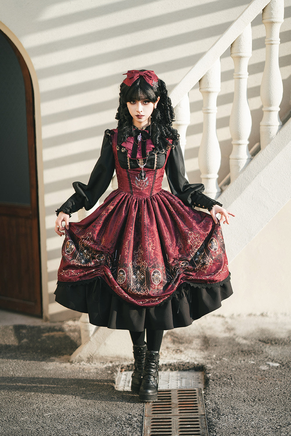 【受注予約1/18まで】Blood Night Lantern Master プリントジャンパースカート