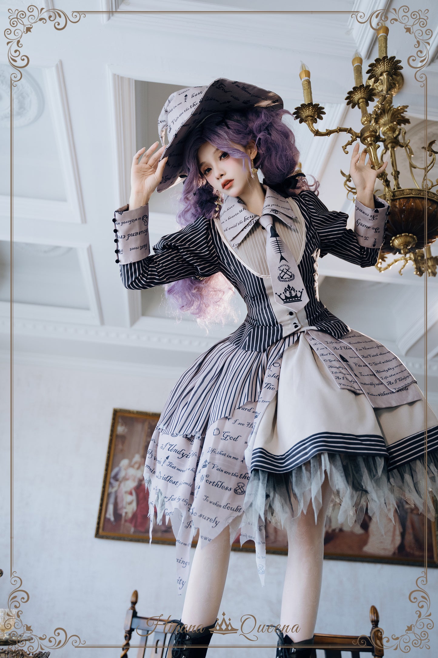 【受注予約11/12まで】暮夜 ストライプセットアップ