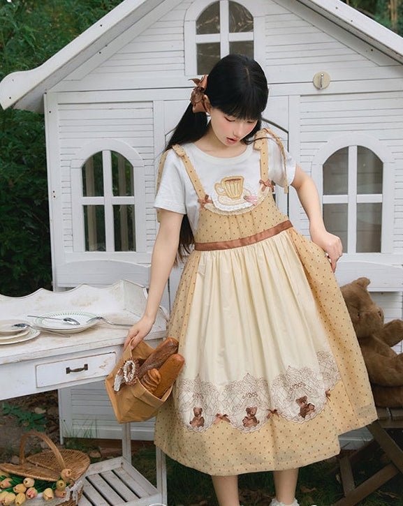 【受注予約12/18まで】Strawberry and Bear Theater 刺繍Ｔシャツ