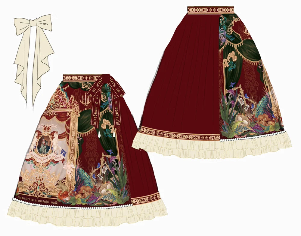【受注予約4/8まで】Wanhua Mirror 西洋貴族風スカート フリルタイプ