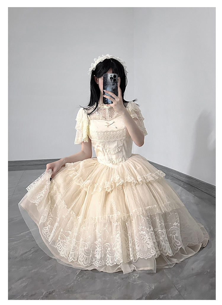 Forest Fairy Design Lace Jumper Skirt