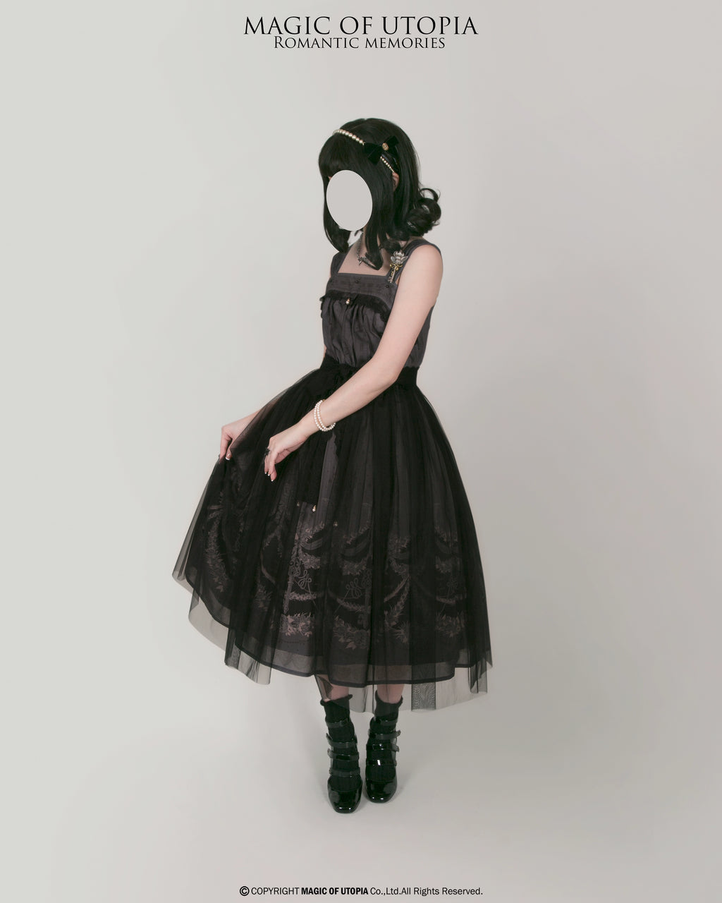 Romantic Memories ヴェール付きジャンパースカート