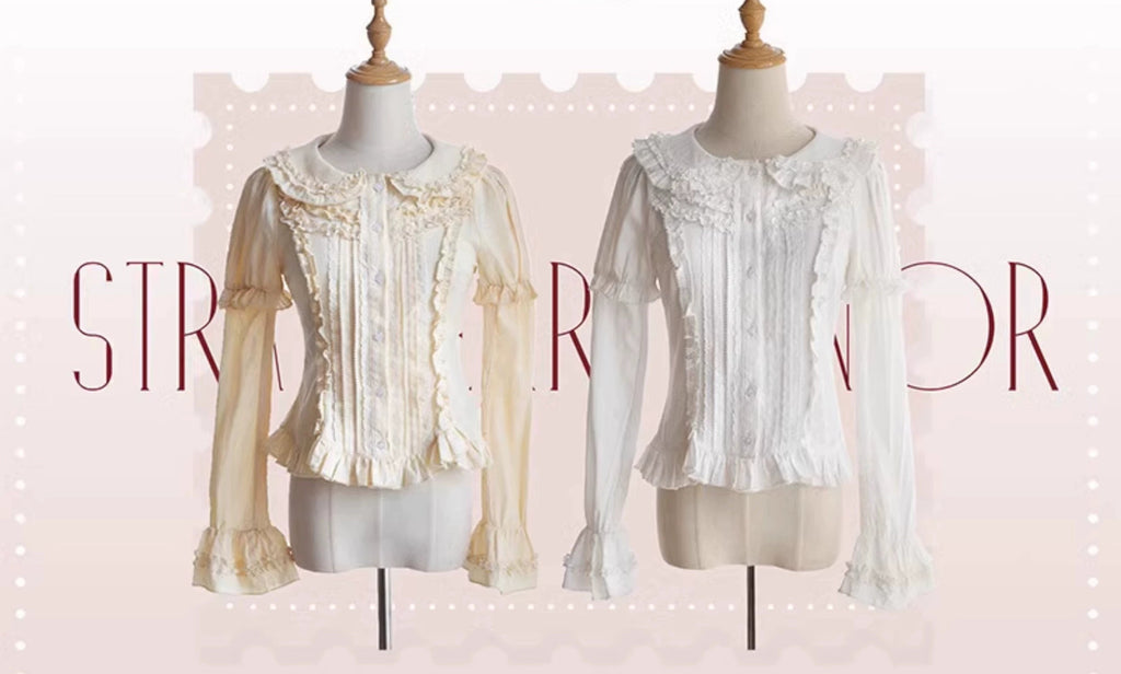 [Pre-orders until 2/26] Strawberry Manor Frill Blouse