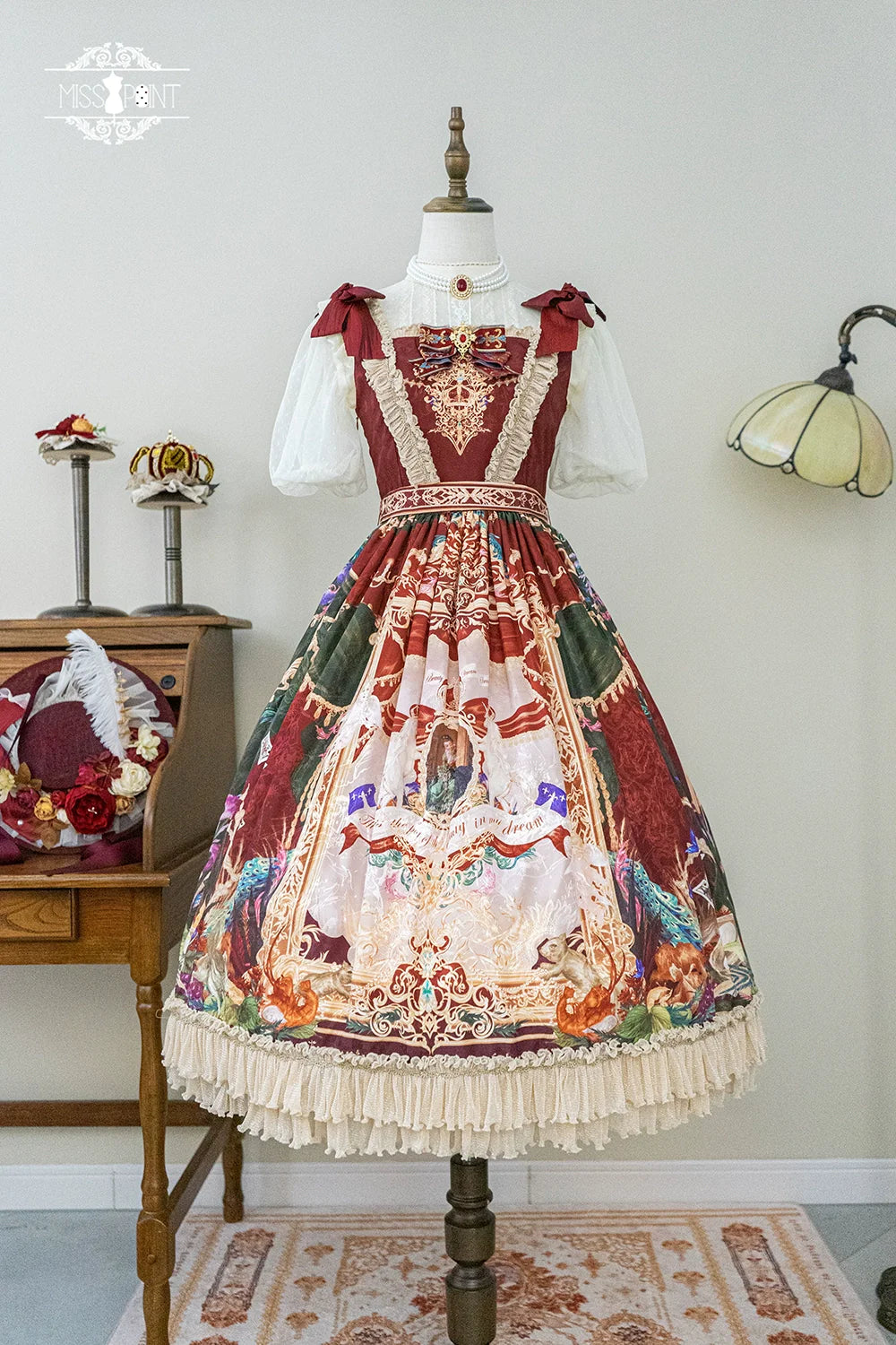 [Pre-order] Wanhua Mirror Western Aristocrat Style Jumper Skirt