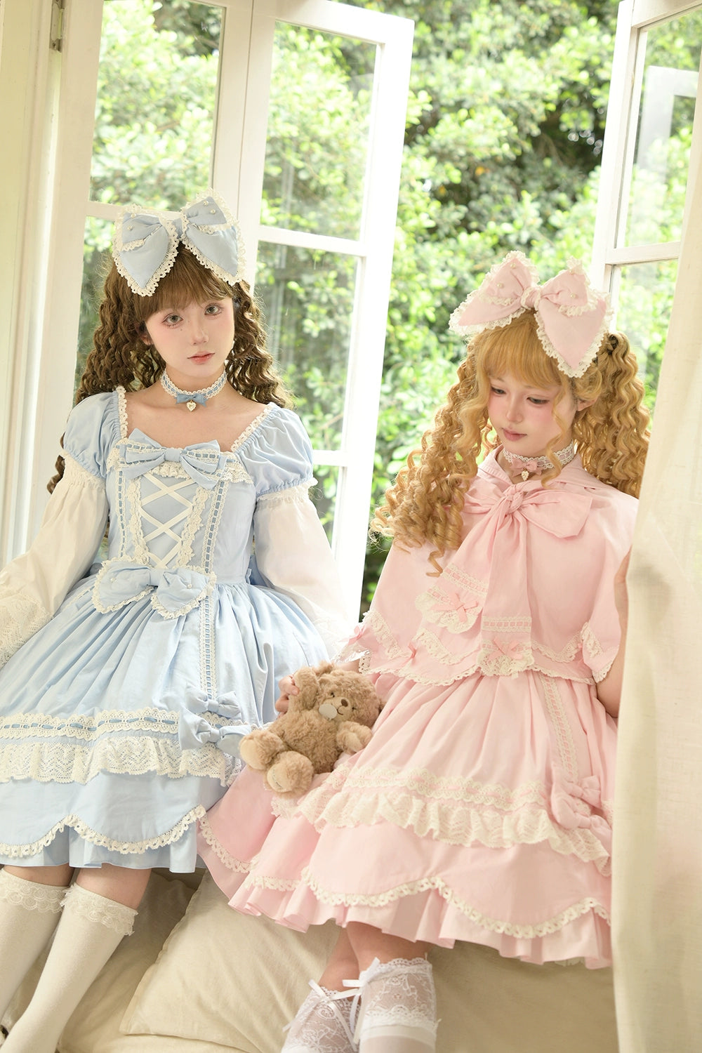 【受注予約6/12まで】Antique Petal Rabbit リボンワンピース