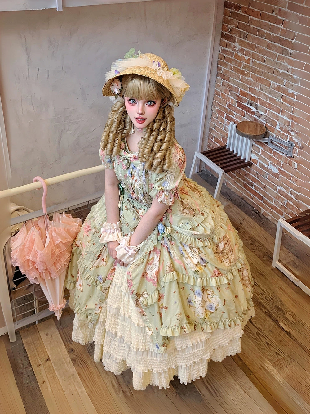 [Pre-orders available until 2/19] Cat Rose Tea Party Daily Dress