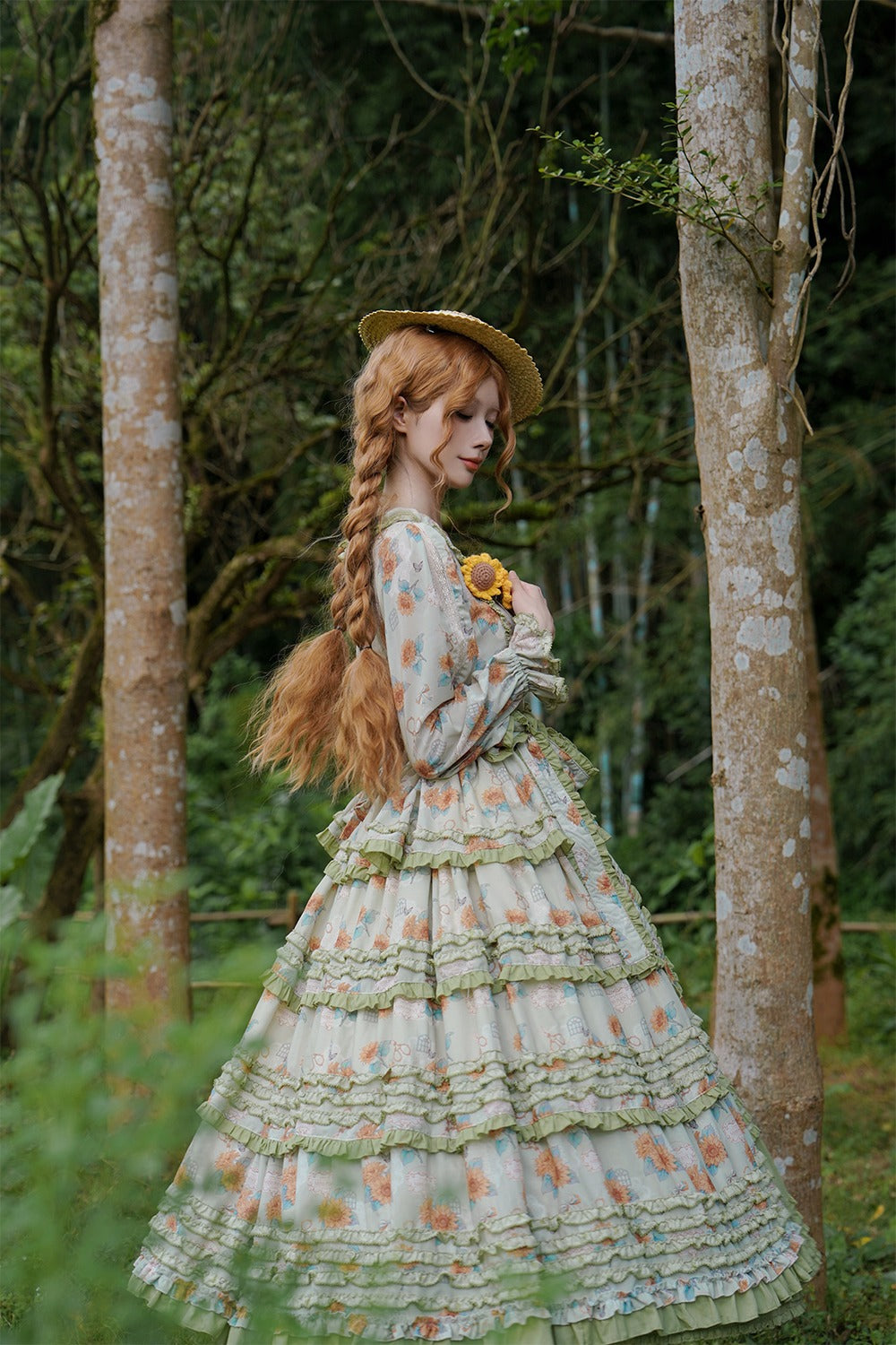[Pre-order] Gardening Sunflower Luxury Dress