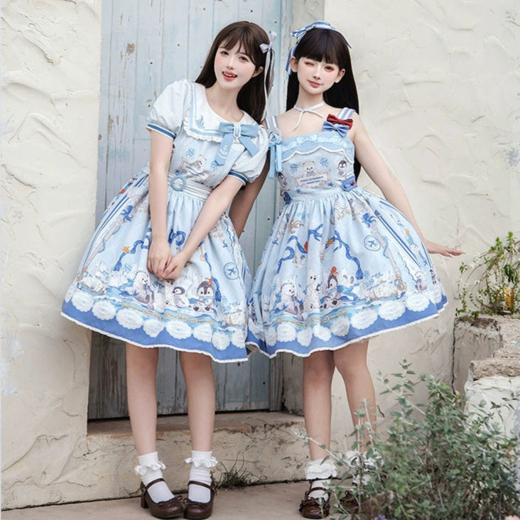 Penguin Navy マリンスタイルジャンパースカート