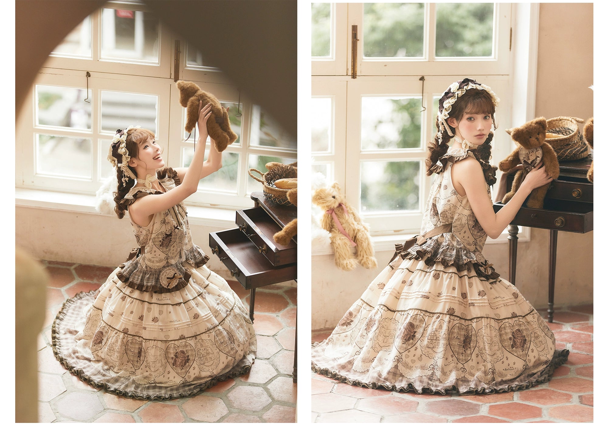 【受注予約2/12まで】Sepia Rose Town スカート