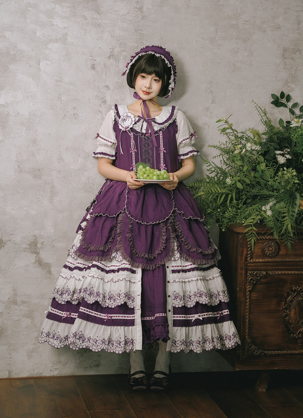【受注予約7/22まで】四季の果樹園 ラグジュアリーワンピース