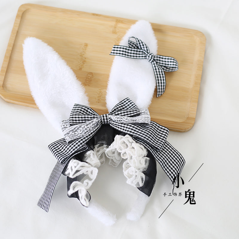 rabbit ear ribbon headband