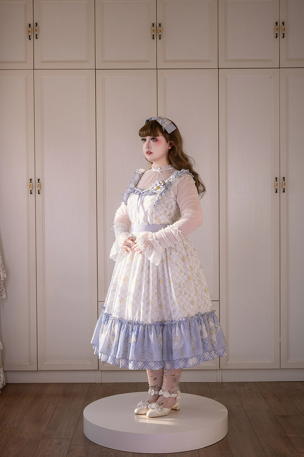 【受注予約7/14まで】Pathwork Garden カントリー風ジャンパースカート