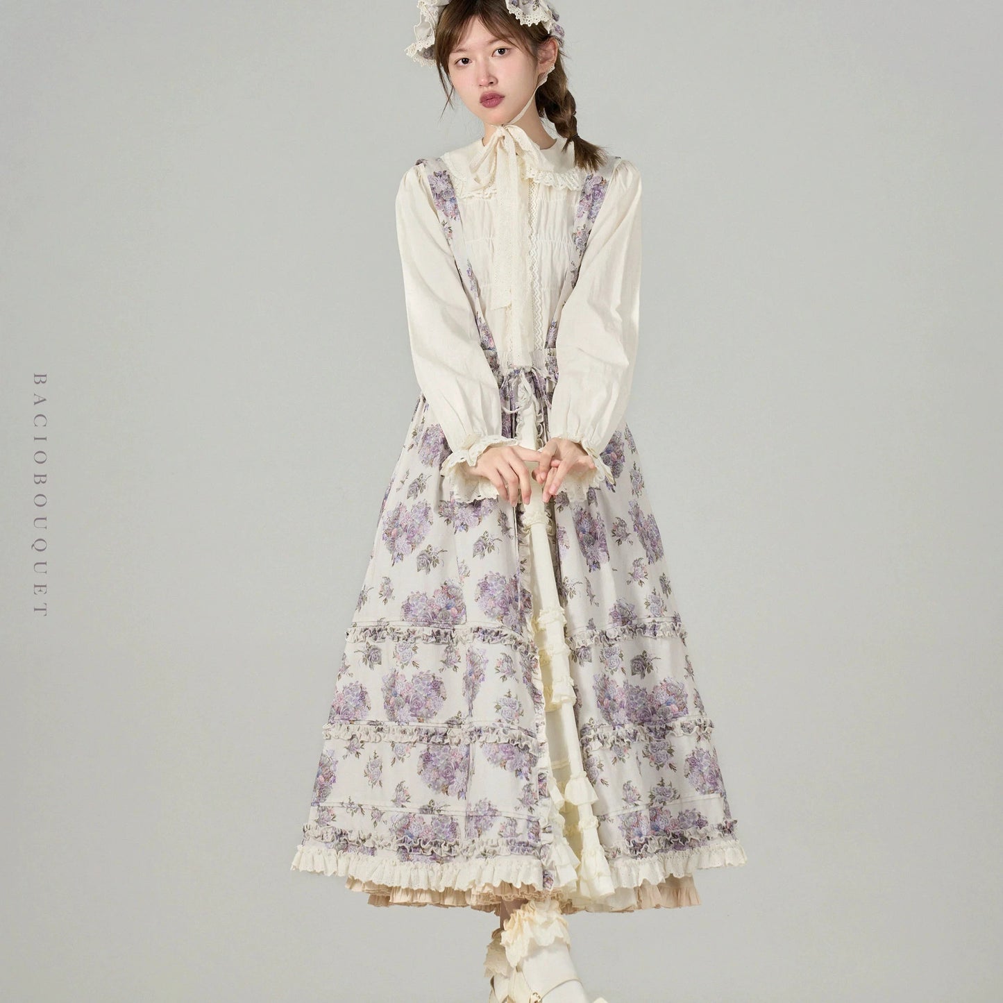 [Pre-orders until 9/9] Bouquets for Autumn Days Strap Skirt