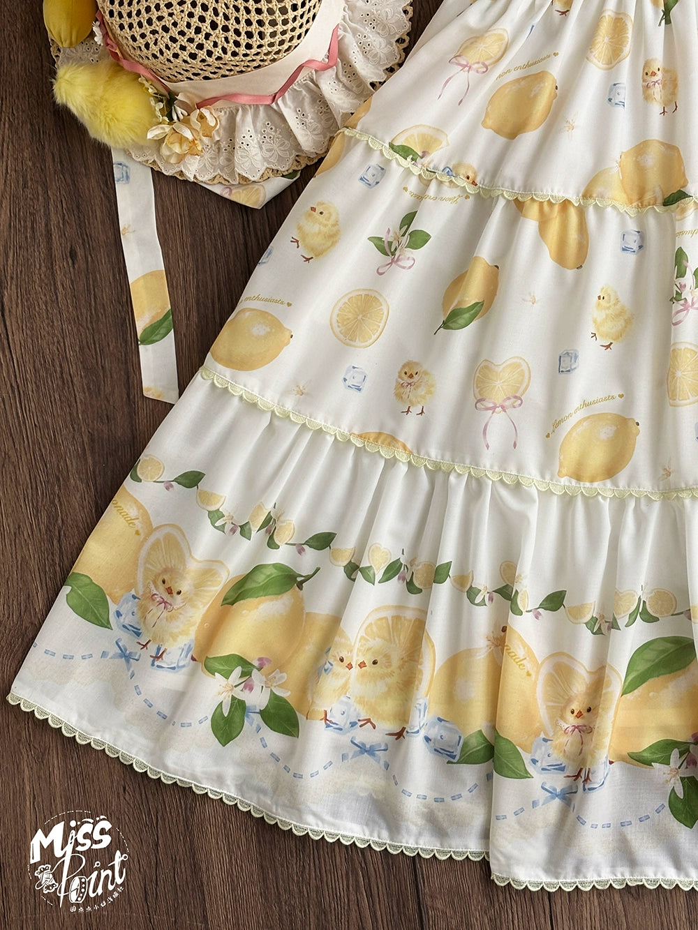 【予約販売】Lemon Sweetie プリント半袖ワンピース・デイリータイプ