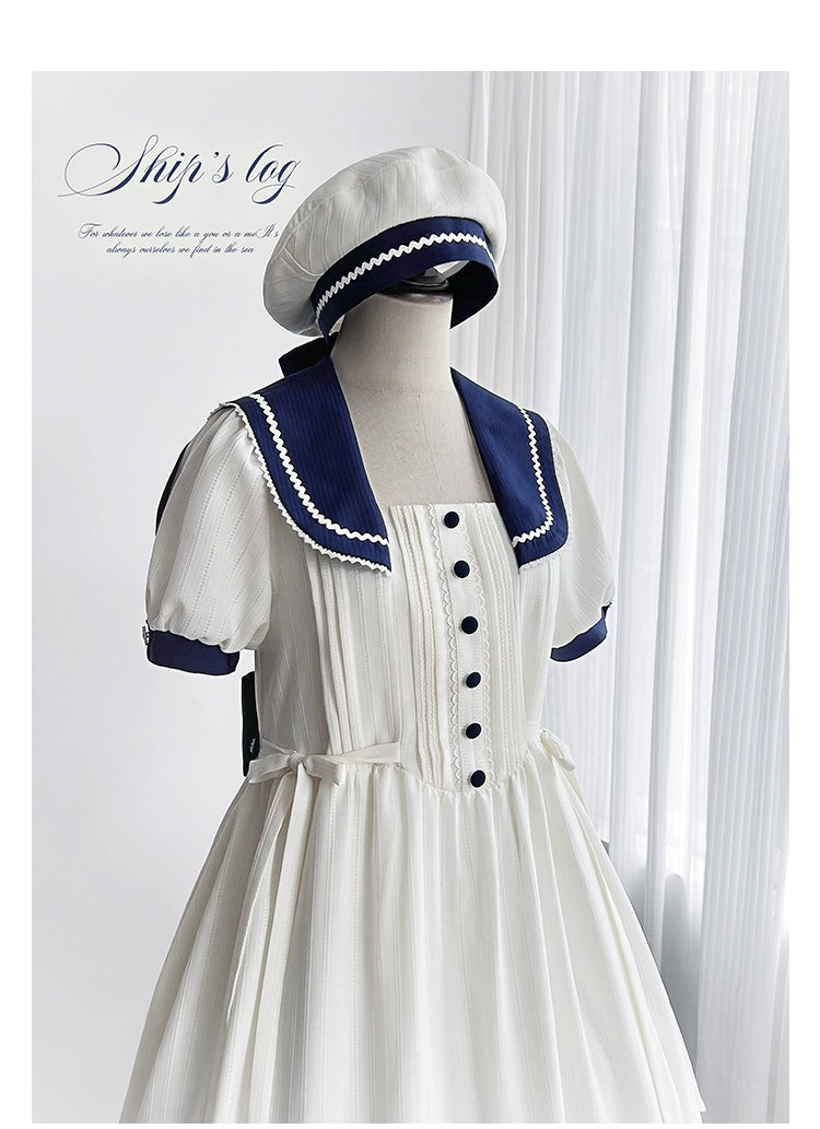 【受注予約7/23まで】Voyage Poem クラシカルマリンワンピース