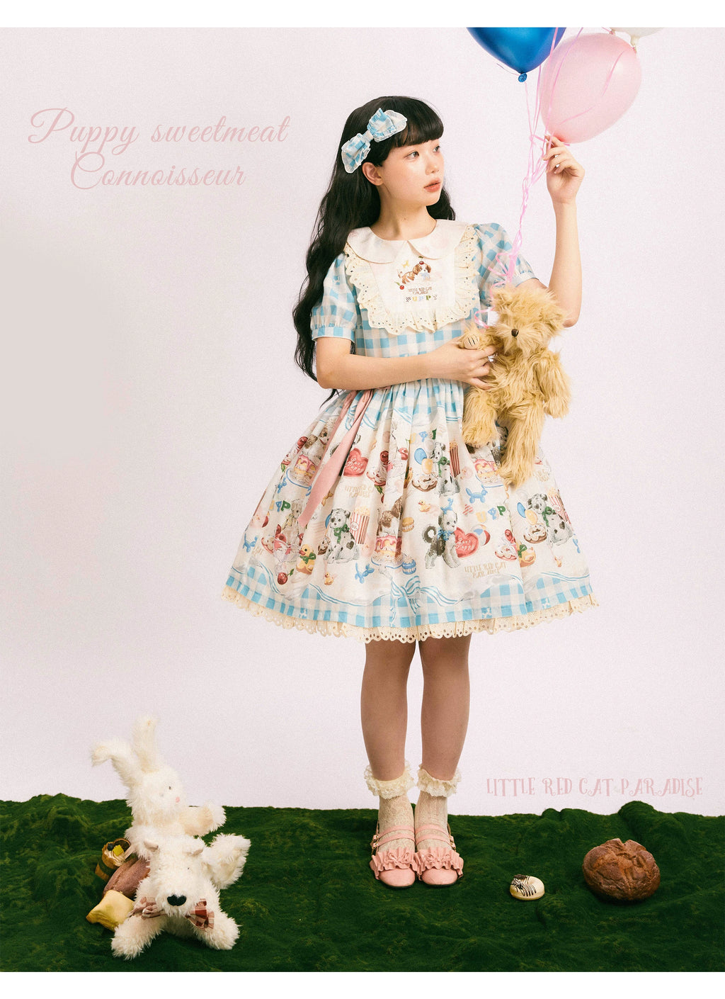 Puppy Patissier short sleeve dress