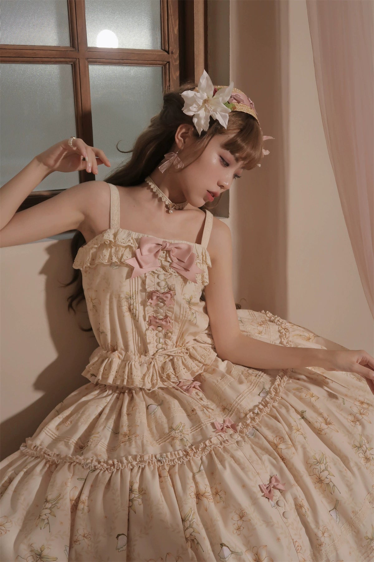 Lily and Wind Classical Print Skirt and Top