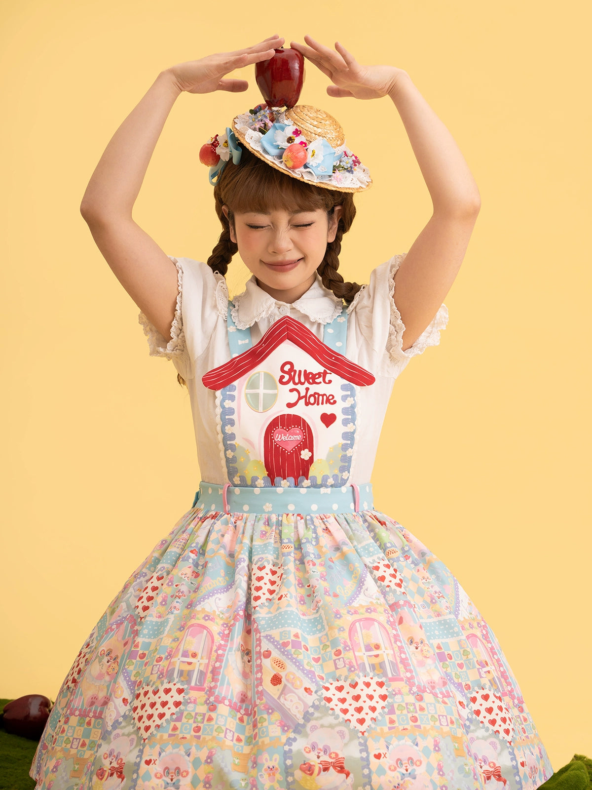 Sweet Home メルヘンチック2wayサスペンダースカート