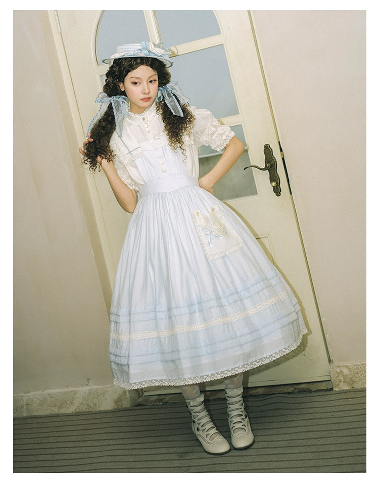 【受注予約5/29まで】Sailing Day セーラーカラーストラップジャンパースカート