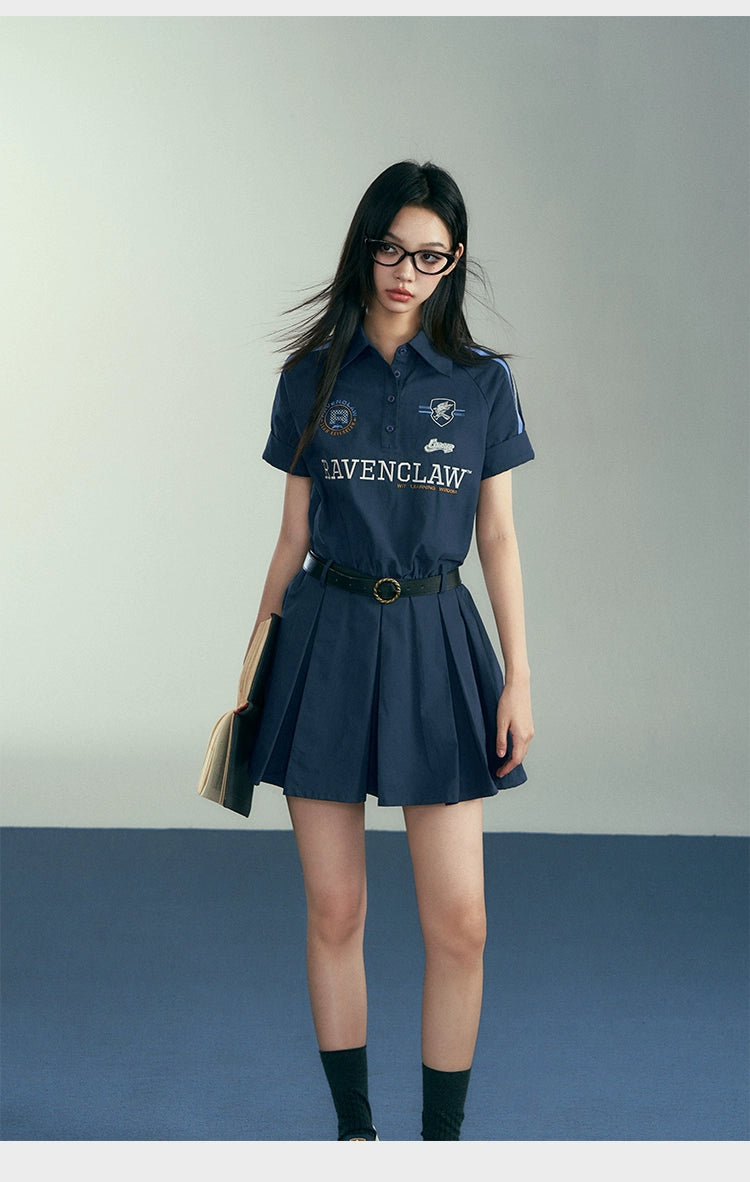 [Pre-order] Hogwarts School of Witchcraft and Wizardry Low-waist shirt dress