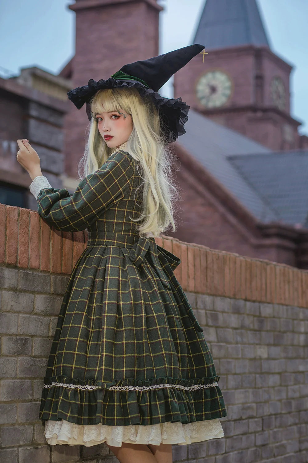 [Pre-order] British Classical Lolita Warm Check Dress