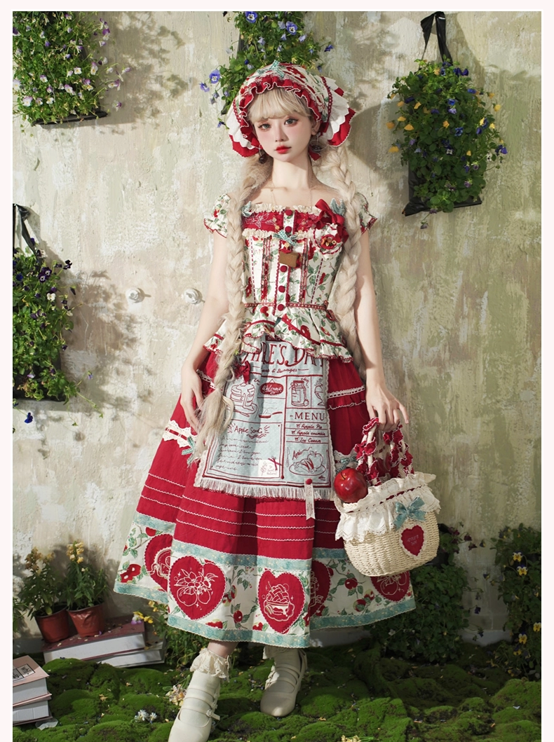 [Sale period has ended] Apple Paradise Tops &amp; Skirt Set/Long Length