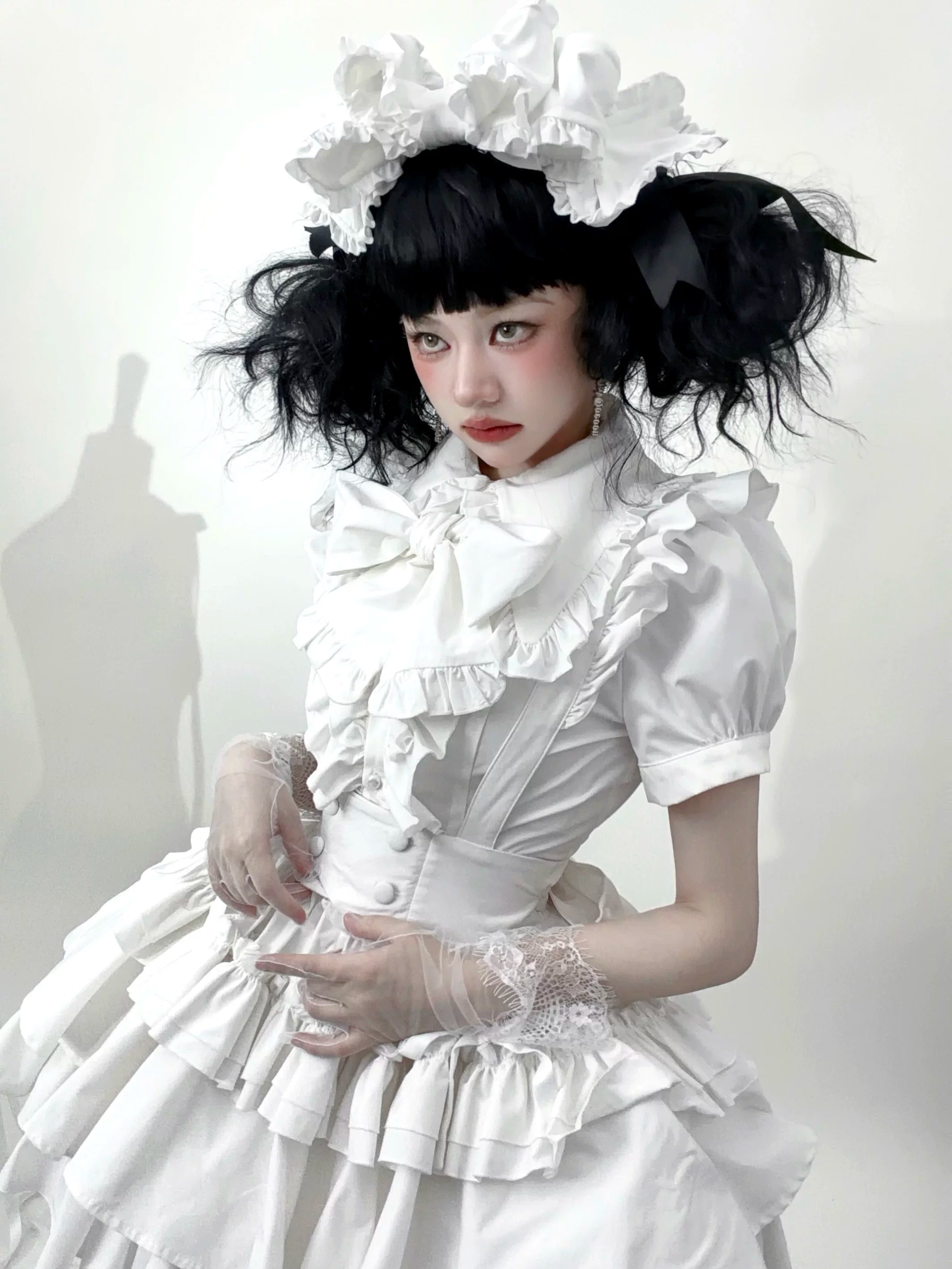 Doll's House フリル半袖ブラウス 全3色