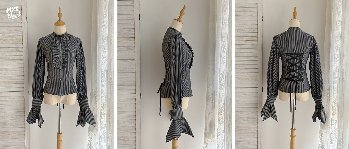 【受注予約1/7まで】領主貴族のゴスロリ フリルブラウス