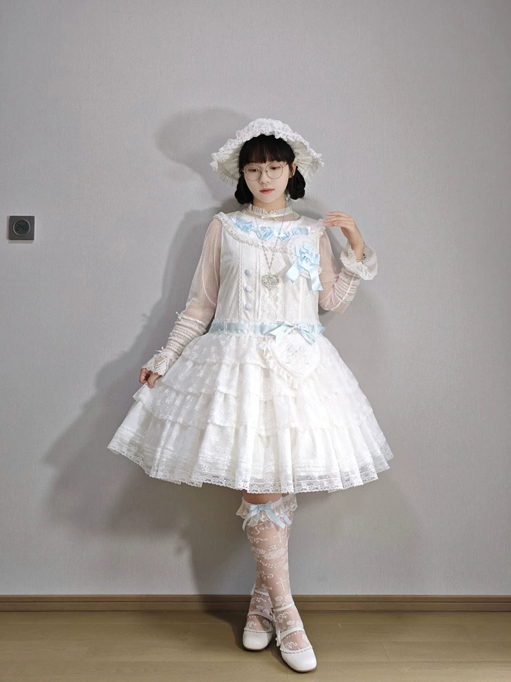 【受注予約10/13まで】Dream Lace ドールスタイルジャンパースカート