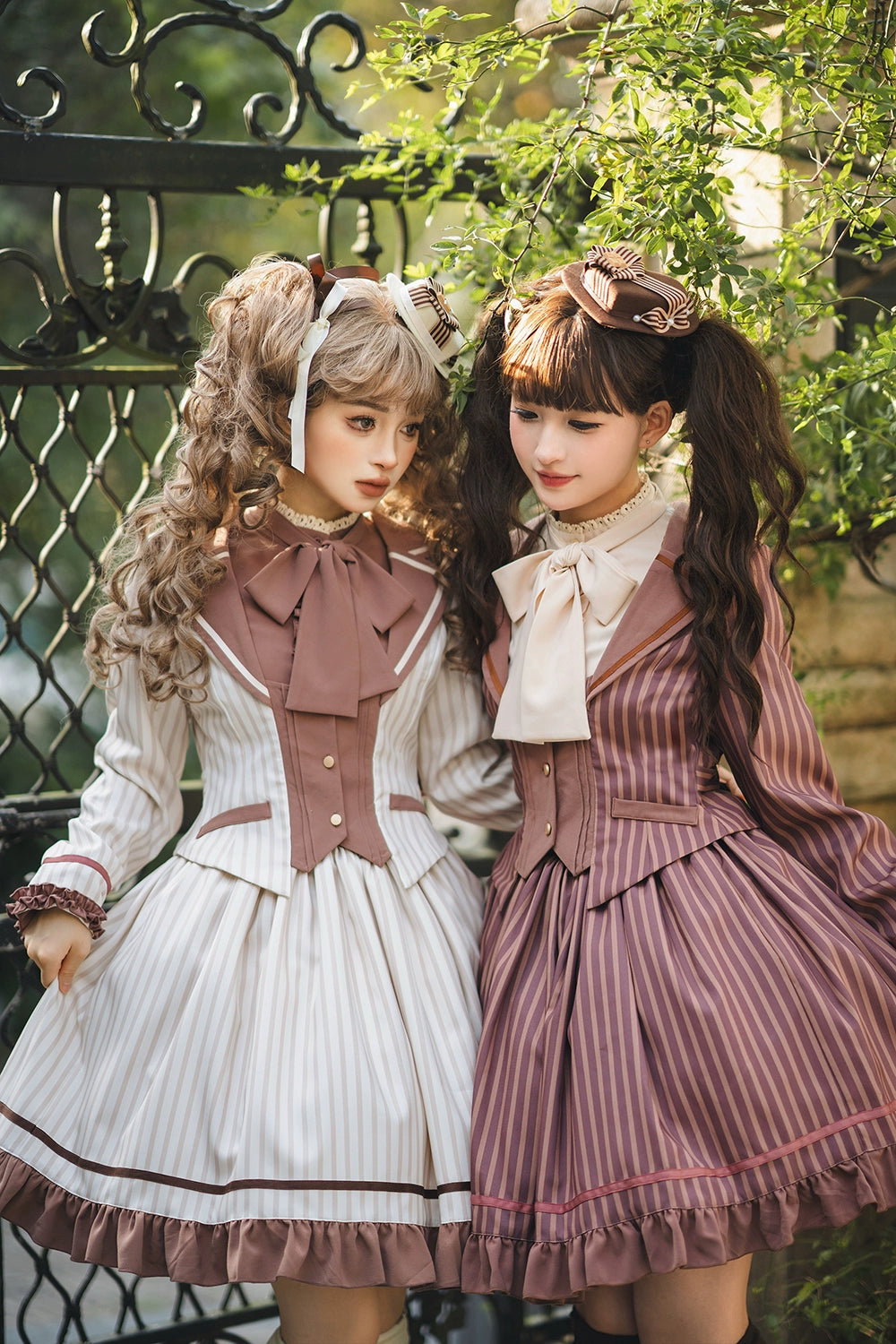【予約販売】Classic Chocolat Stripe ストライプショートジャケット