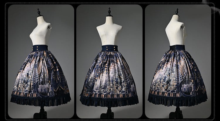 【受注予約8/21まで】Silent Battle プリントスカート