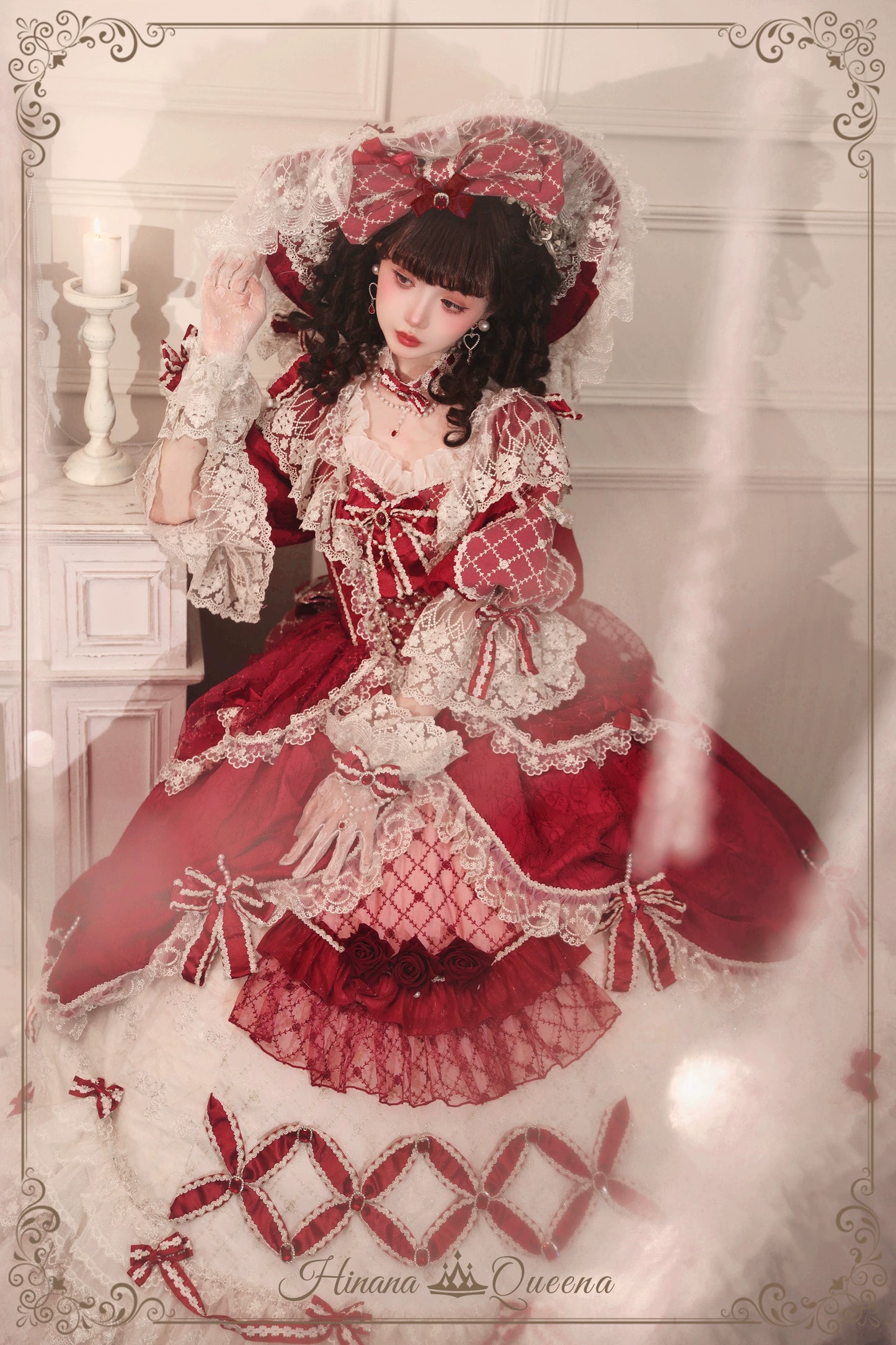 【受注予約6/26まで】Mirror Snow White プリンセスロングドレス・レッド