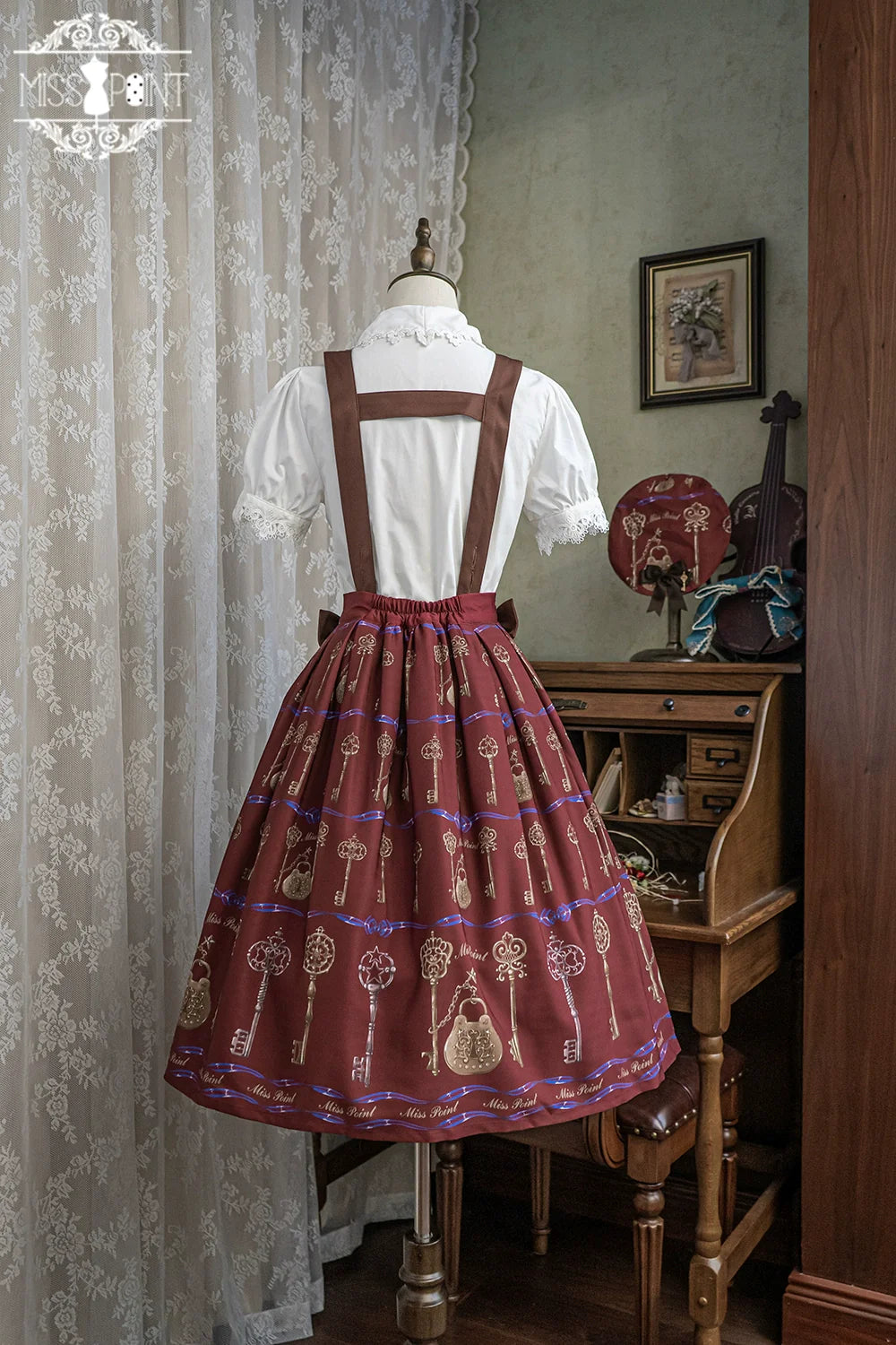 Secret Key Antique 2way Suspender Skirt