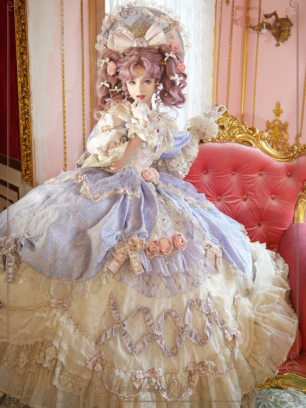 【受注予約6/26まで】Mirror Snow White プリンセスロングドレス・パープル