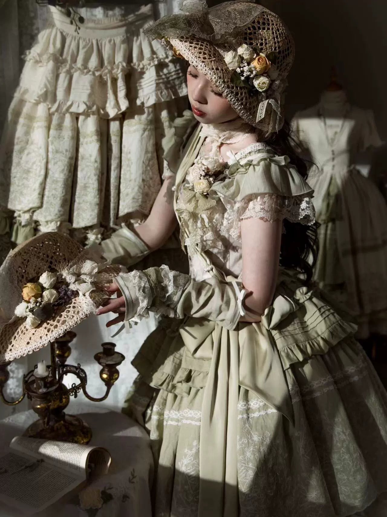 [Only available when purchased together] Fourteen-line poems Head dresses, hats, cloth belts, corsages and other accessories