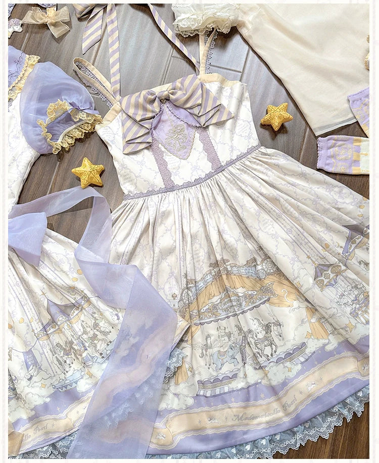 Cloud Paradise Halter Neck Jumper Skirt