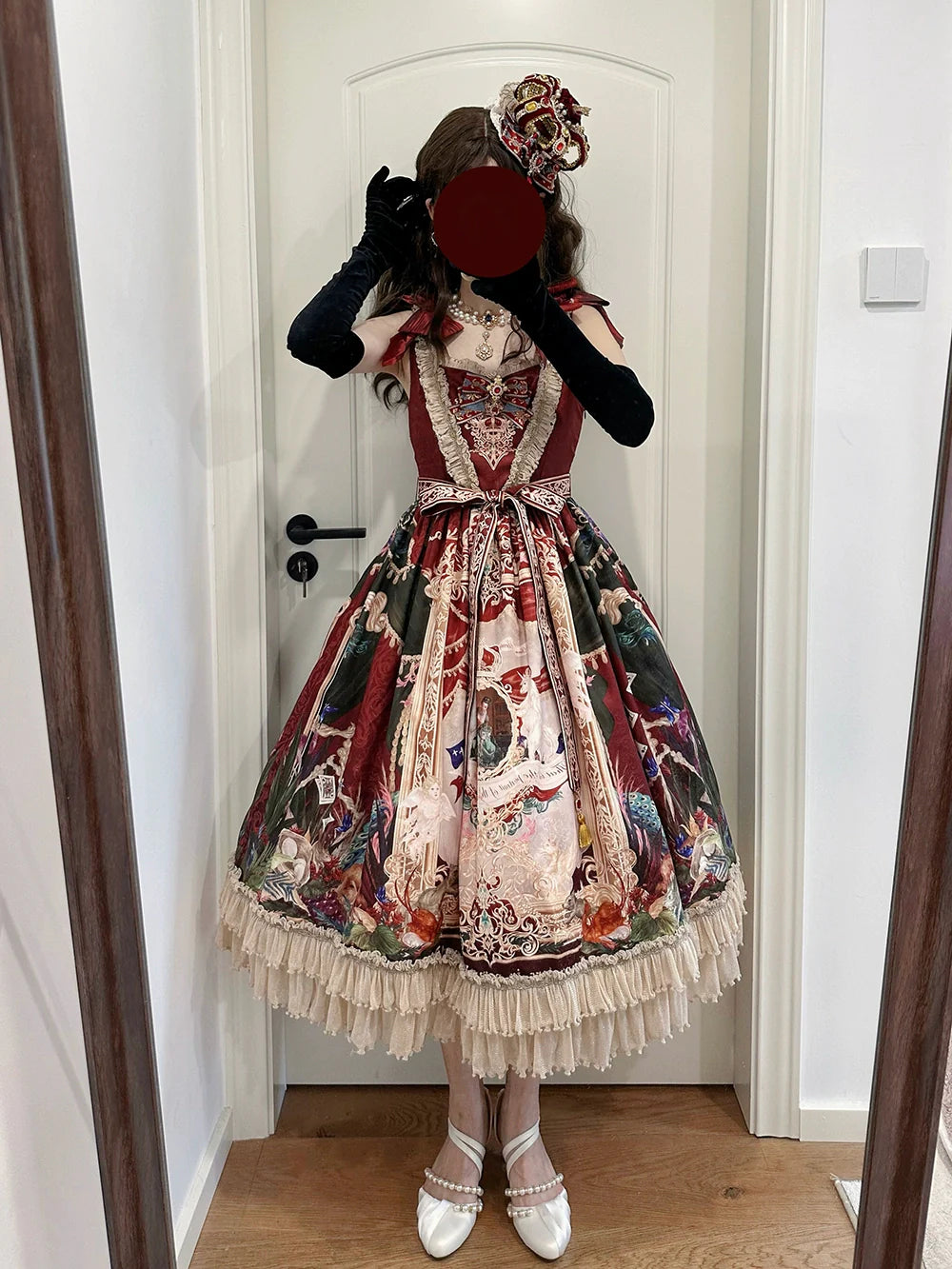 [Pre-order] Wanhua Mirror Western Aristocrat Style Jumper Skirt