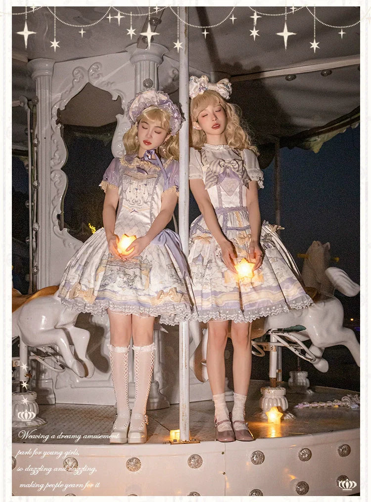 Cloud Paradise Short Sleeve Dress