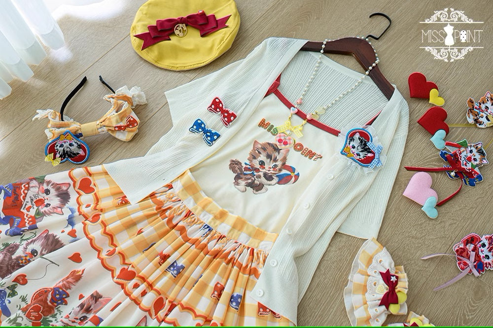 【予約販売】Sweet Kittyレトロカーディガン