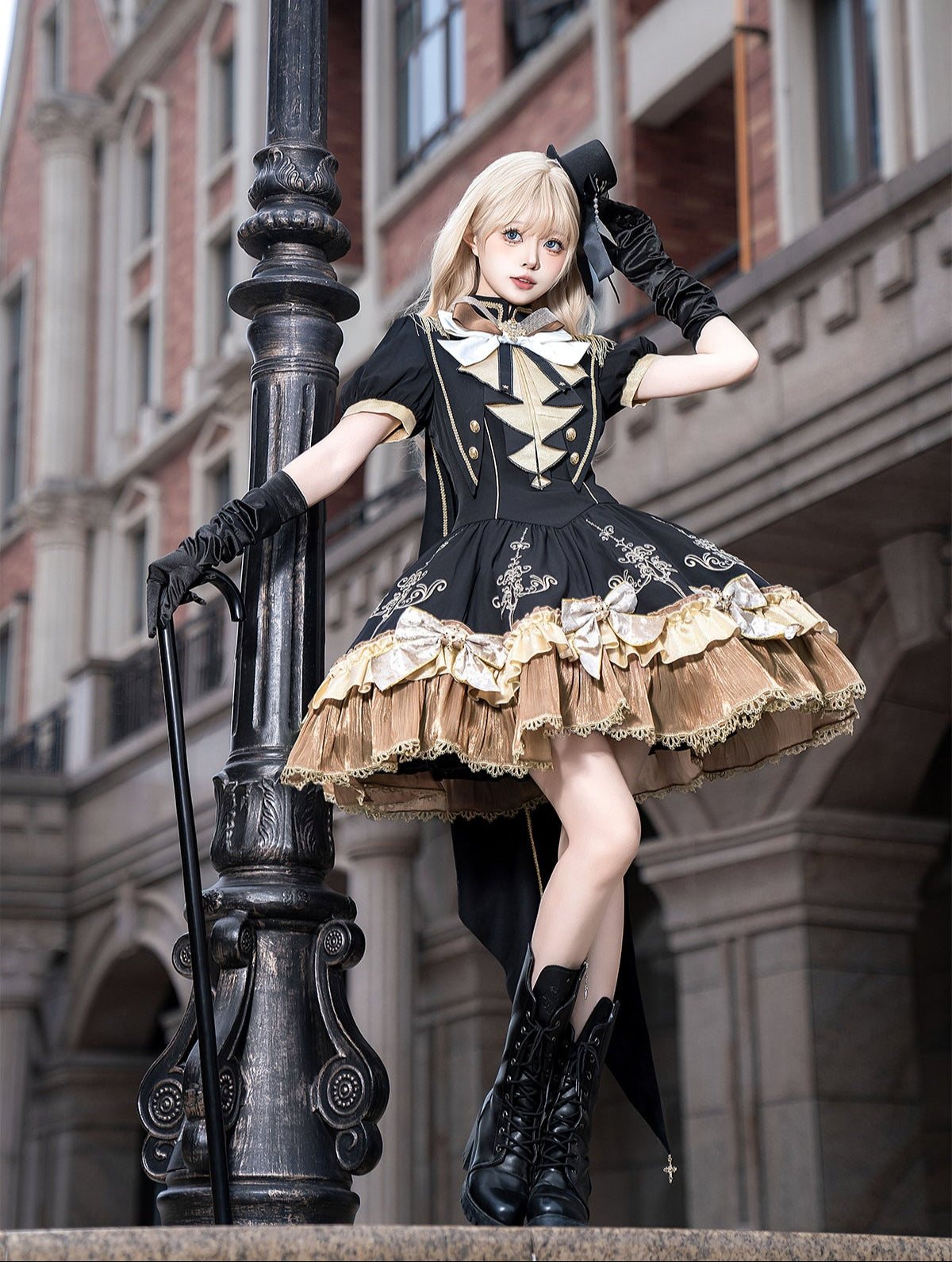 Golden Pledge アイドル風ワンピースショール付き