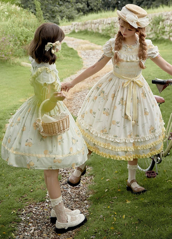 【受注予約7/16まで】Limone Town カントリー風半袖ブラウス