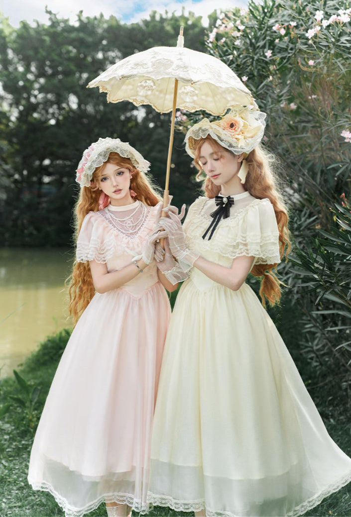 Morning Mist クラシカルシアーワンピース