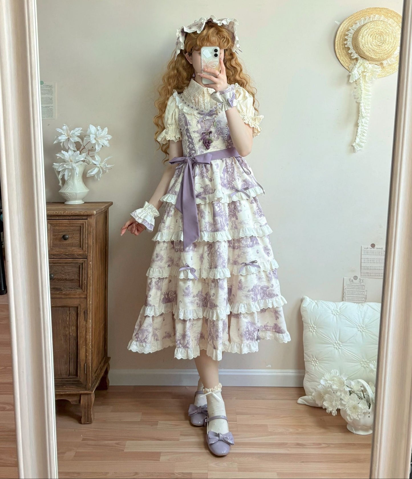 [Pre-orders available until 7/11] Grape Moonling 2-way jumper skirt
