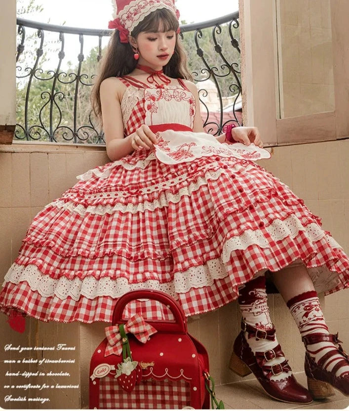 Strawberry Basket Jumper Skirt