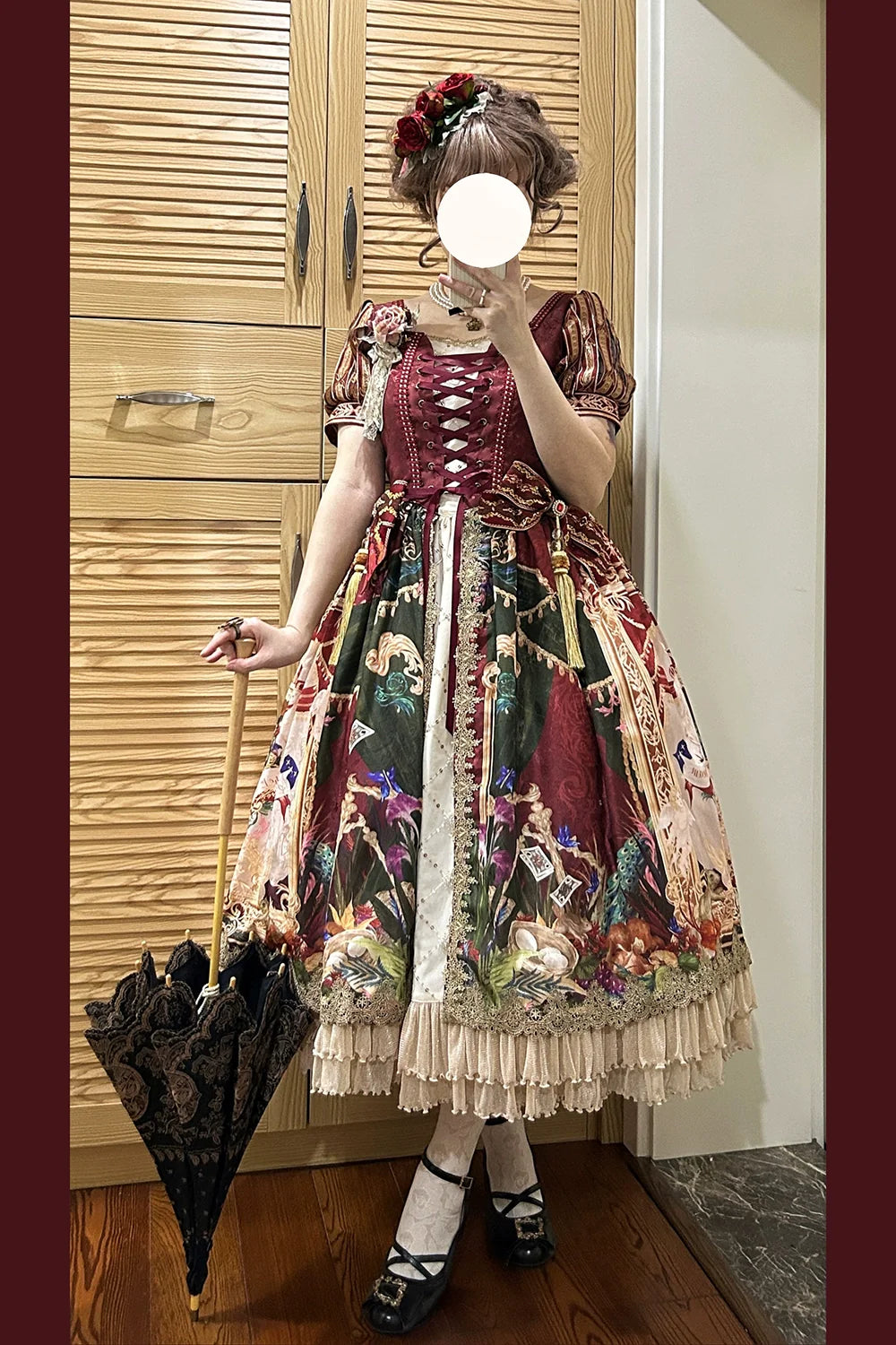 【受注予約4/8まで】Wanhua Mirror 西洋貴族風パフスリーブドレス