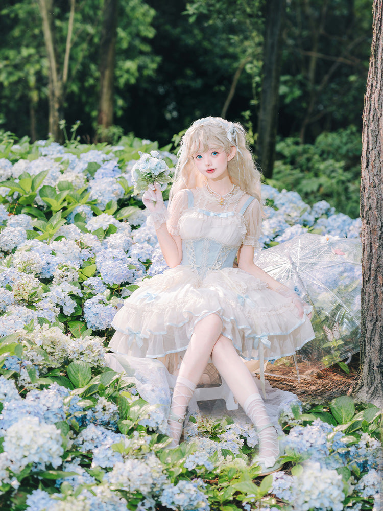 【予約販売】Fairy Garden バレエ風ショートドレス 新色追加