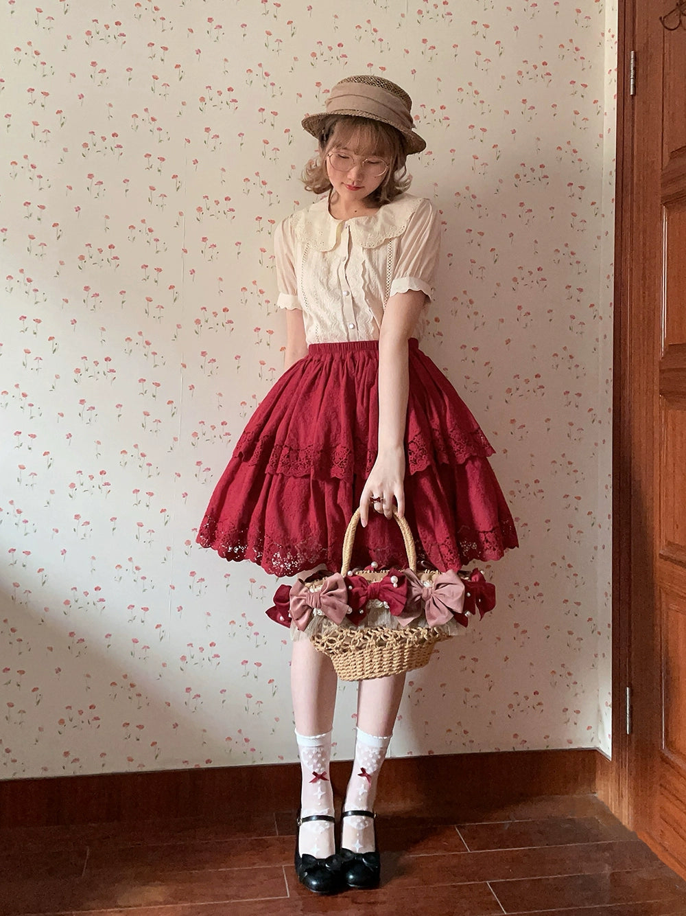 [Pre-order] Forest Rondo Lace Layer Skirt, 2-layer type