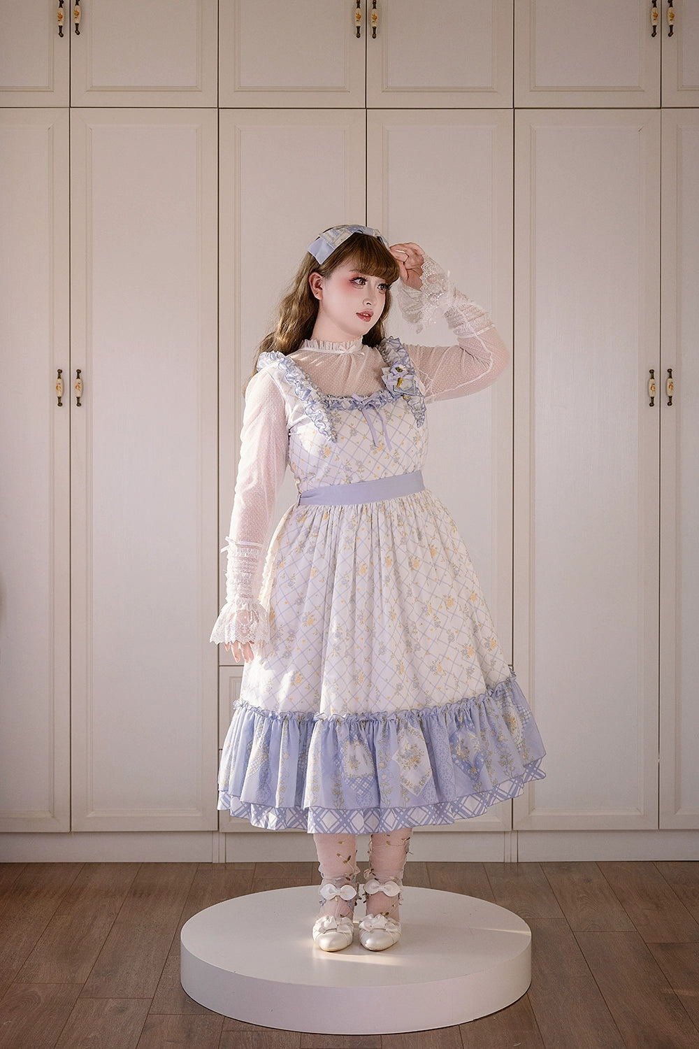 【受注予約7/14まで】Pathwork Garden カントリー風ジャンパースカート